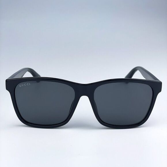 NEW GUCCI GG0746SA 001 Black Gray Anti-Reflective Square Unisex Sunglasses - Picture 7 of 15